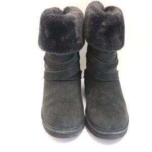 Lamo Women's Black Sheepskin Shearing Furr Winter Boot's No Size Marker